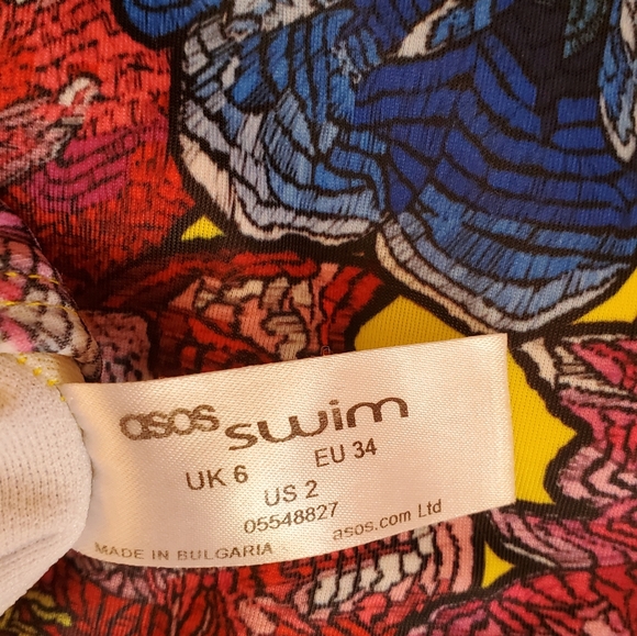 ASOS one piece swimsuit floral - Picture 4 of 4